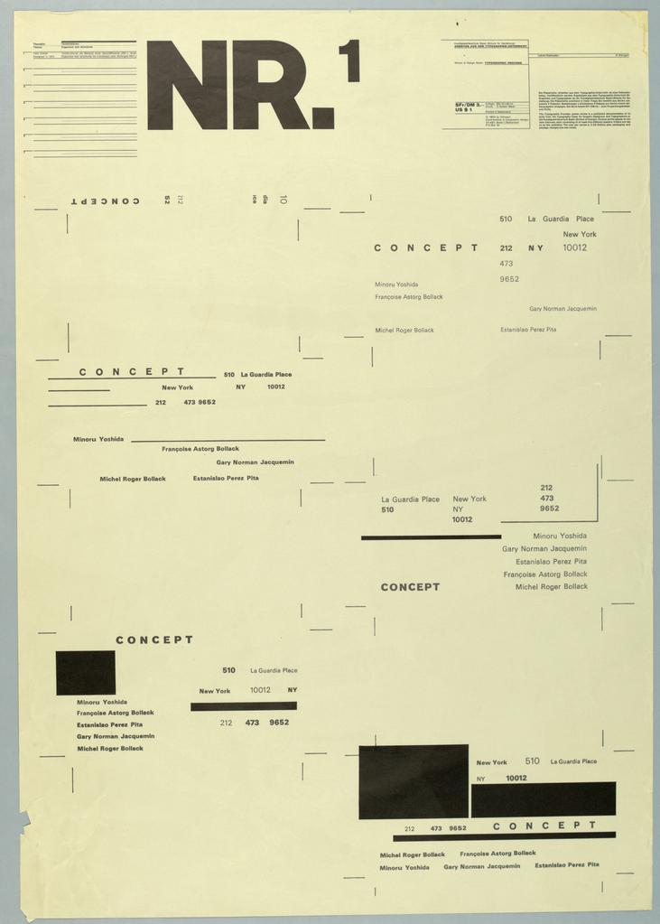 Typographic Process, Nr 1. Organized Text Structures